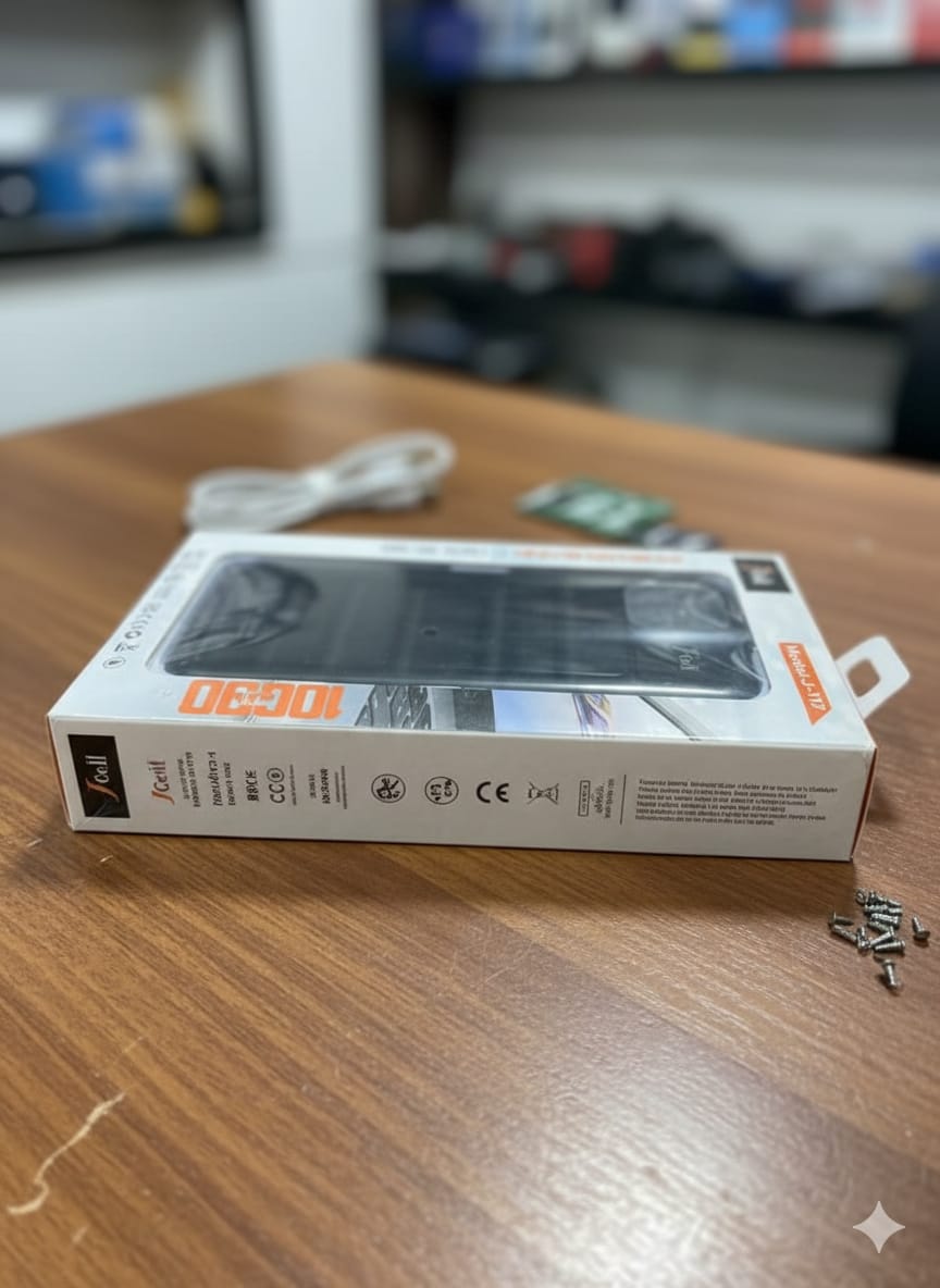 i.cell Power bank j117 10000 bettery mah with multicable